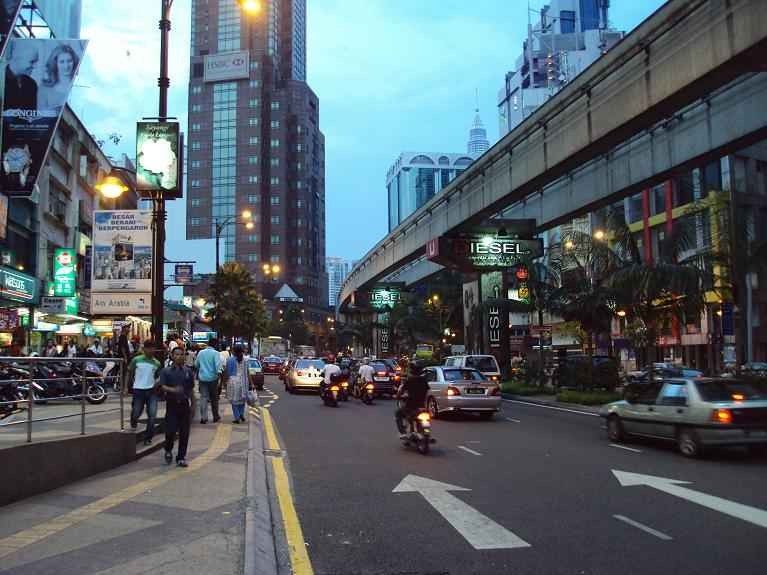 الشوارع في ماليزيا