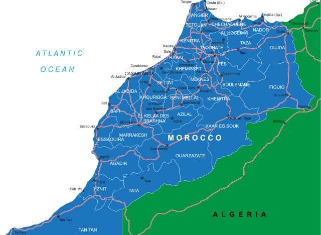 المسافات بين مدن الجزائر