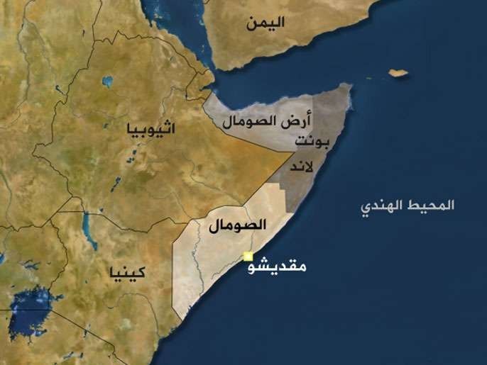 المسافات بين دولة الصومال والدول المجاورة