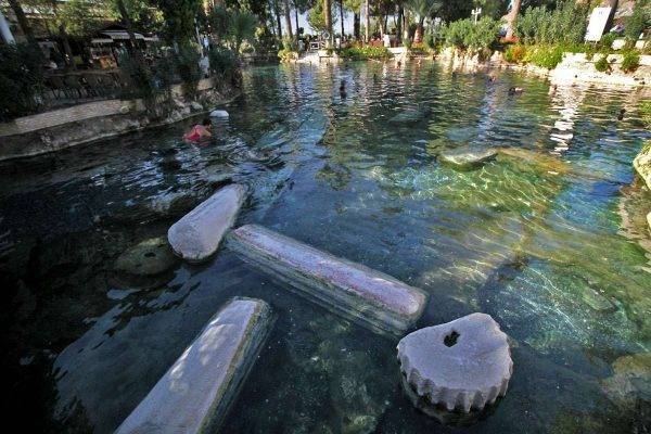 Soak in the antique pool of Pamukkale