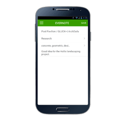 ميّزة الحفظ إلى Evernote