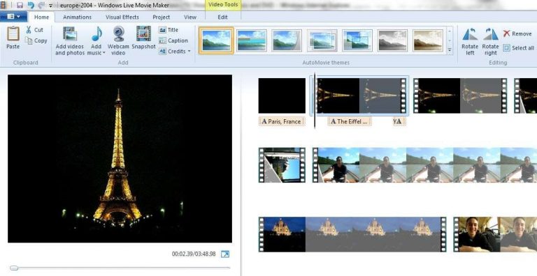 - Movie Maker)Windows)