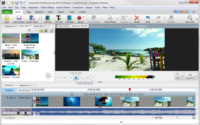 VideoPad (Windows and Mac)