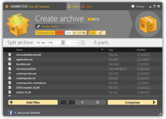 برنامج Hamster Zip Archiver