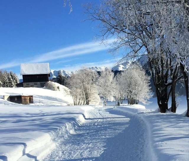 الشتاء فى سويسرا