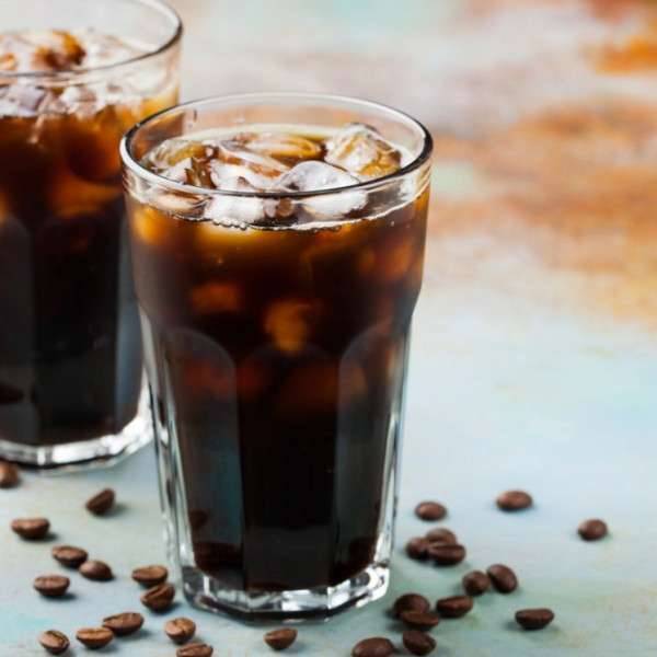 وصفة  القهوة السوداء المثلجة
