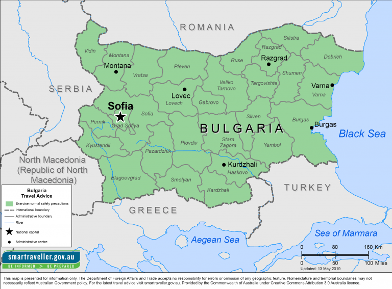مخاطر السفر إلى بلغاريا