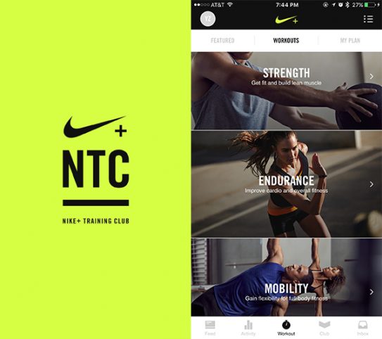 - تطبيقNike Training Club – Workouts & Fitness Plans