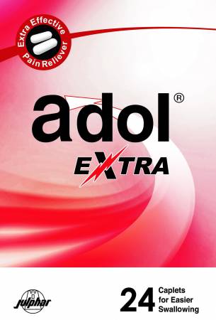 اقراص أدول أكسترا مسكن للألم وخافض للحرارة Adol Extra