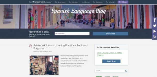 افضل 5 مدونات تعليم اللغة الإسبانية