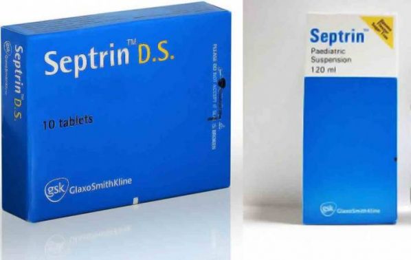 اقراص وشراب سبترين لعلاج التهاب الحلق Septrin