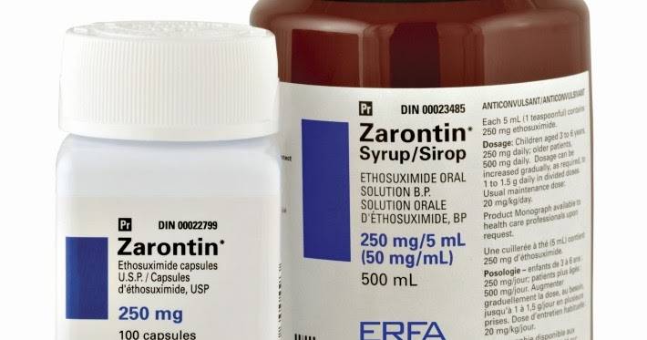 نشرة علاج زارونتين لعلاج نوبات الصرع البسيطة Zarontin