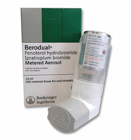 بخاخ صدر بيرودوال Berodual لعلاج أزمات الربو وضيق التنفس