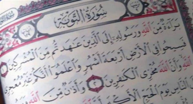 فوائد من سورة التوبة