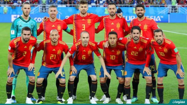 تشكيلة اسبانيا في كاس العالم 2018