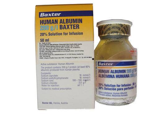 أمبولات ألبومين Albumin لعلاج نقص حجم الدم في الجسم