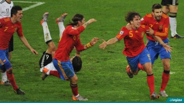 خطة اسبانيا في كاس العالم 2010