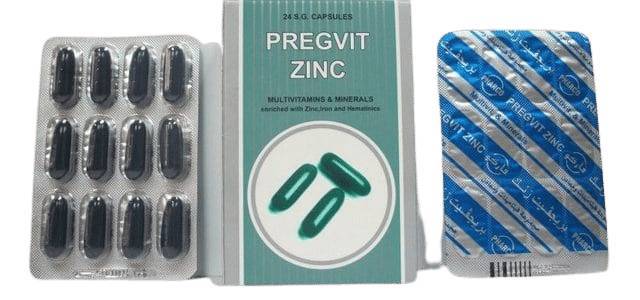 بريجفيت زنك Pregvit Zinc أقراص فيتامين
