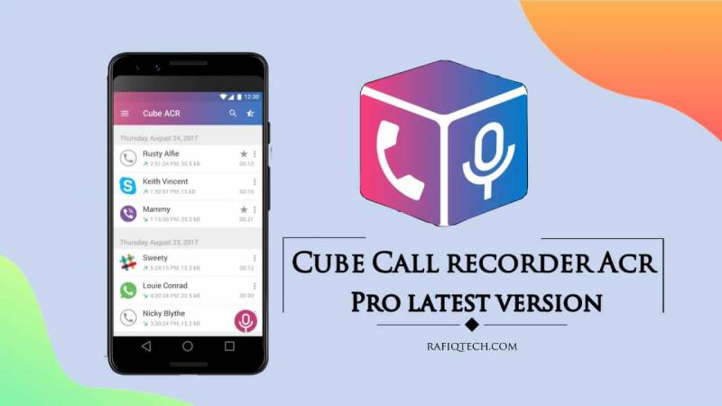تحميل تطبيق تسجيل المكالمات Cube Call Recorder ACR Premium Apk