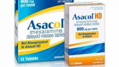 أساكول أقراص Asacol لعلاج التهابات المستقيم