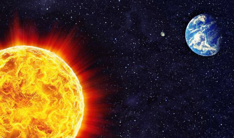 كم تبعد الشمس عن الارض2