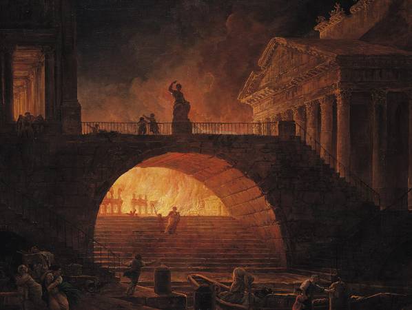 من الذي احرق روما سنة 64 م1