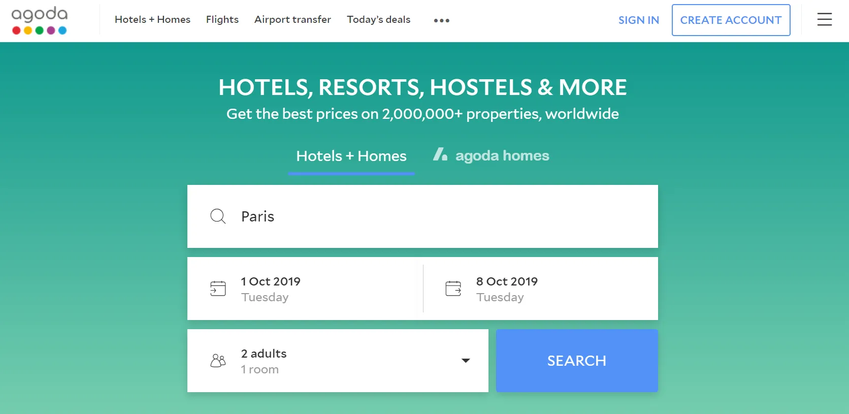 battle of the hotel booking sites which one is best agoda screenshot