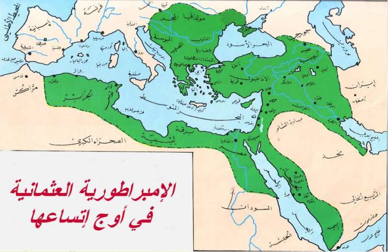 خريطة توسعات الدولة العثمانية