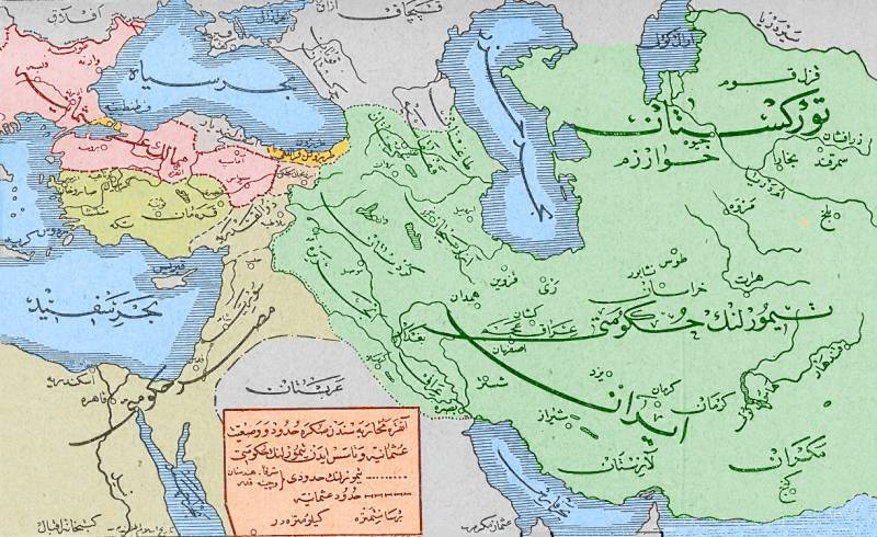 خريطة توسعات الدولة العثمانية