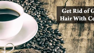 get rid of gray hair with coffee