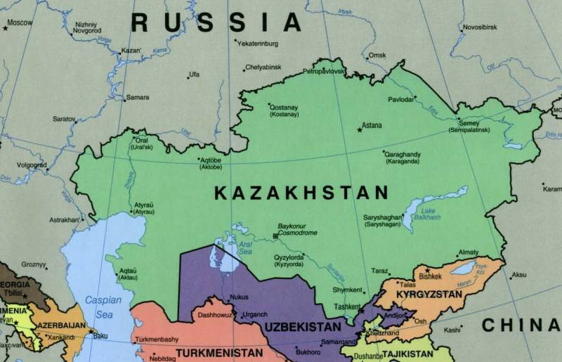 أين تقع كازاخستان